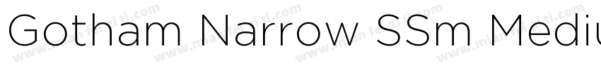 Gotham Narrow SSm Medium字体转换